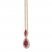 Le Vian Natural Ruby Necklace 1/5 ct tw Diamonds 14K Gold