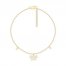 Diamond Butterfly Anklet 1/10 ct tw 10K Yellow Gold