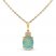 Opal & Diamond Necklace 1/20 ct tw 10K Yellow Gold 18"