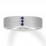 Neil Lane Men's Natural Sapphire Wedding Band 14K White Gold