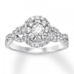 Diamond Engagement Ring 1 ct tw 14K White Gold