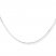 Box Chain Necklace 10K White Gold 18" Length