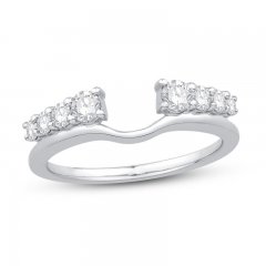 Diamond Enhancer Ring 1/2 ct tw 14K White Gold