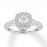 Diamond Engagement Ring 1 ct tw Round-cut 14K White Gold