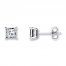 Radiant Reflections 1/2 ct tw Diamonds 10K White Gold Earrings