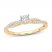 Diamond Engagement Ring 1/2 ct tw Princess/Round 14K Yellow Gold