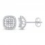 Diamond Stud Earrings 1/4 ct tw Sterling Silver