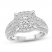 Diamond Engagement Ring 1-1/2 ct tw Round-cut 14K White Gold