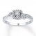 Diamond Promise Ring 1/6 ct tw Round-cut Sterling Silver