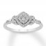 Diamond Ring 1/6 ct tw Round-cut Sterling Silver