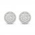 Diamond Stud Earrings 1/2 ct tw Round-Cut 10K White Gold