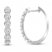 Diamond Hoop Earrings 1 ct tw 10K White Gold