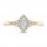 Diamond Engagement Ring 3/8 ct tw Marquise/Round-Cut 14K Yellow Gold