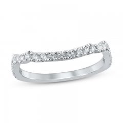 Diamond Wedding Band 3/8 ct tw Round-cut 14K White Gold