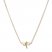 Dragonfly Necklace 14K Yellow Gold 16"-18" Adjustable