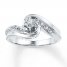 Diamond Promise Ring 1/10 ct tw Round-cut Sterling Silver