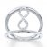 Infinity Ring 1/10 ct tw Diamonds Sterling Silver