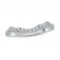 Diamond Wedding Band 1/4 ct tw Round-cut 14K White Gold