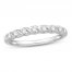 Diamond Anniversary Ring 1/5 ct tw Round-cut 10K White Gold