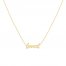 "Loved" Choker Necklace 14K Yellow Gold