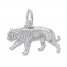 Tiger Charm Sterling Silver