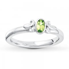 Stackable Ring Peridot Sterling Silver