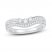 Diamond Contour Anniversary Ring 3/8 ct tw Round-cut 10K White Gold