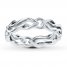 Stackable Ring Carved Band Sterling Silver