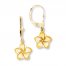 Flower Earrings 14K Yellow Gold