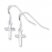 Cross Earrings Sterling Silver