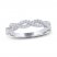 THE LEO Legacy Lab-Created Diamond Wedding Band 1/3 ct tw Round-cut 14K White Gold