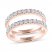 THE LEO Ideal Cut Diamond Enhancer Band 1 ct tw 14K Rose Gold