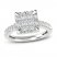 Diamond Engagement Ring 1-5/8 ct tw Princess, Round-Cut 14K White Gold