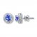 Tanzanite Earrings Diamond Accents Sterling Silver