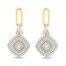 Diamond Earrings 3/8 ct tw Round-cut 10K Yellow Gold