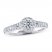 THE LEO Ideal Cut Diamond Engagement Ring 5/8 ct tw 14K White Gold