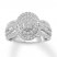 Diamond Engagement Ring 1/2 ct tw Round-cut 10K White Gold