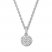 Diamond Necklace 1/4 ct tw Round-cut 10K White Gold