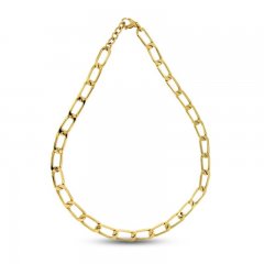 Oval Link Necklace 10K Yellow Gold 16"