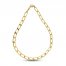 Oval Link Necklace 10K Yellow Gold 16"