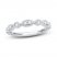 Diamond Anniversary Ring 1/4 ct tw Round-cut 10K White Gold