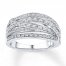 Diamond Ring 1/3 ct tw Round-cut Sterling Silver