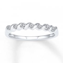 Diamond Ring 1/5 ct tw Round-cut Sterling Silver