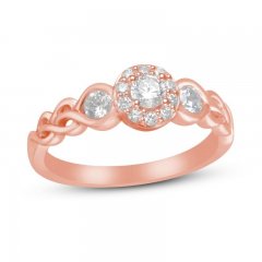 Diamond Ring 1/2 ct tw 10K Rose Gold