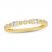 Diamond Anniversary Ring 1/8 ct tw Round/Baguette 10K Yellow Gold