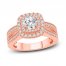 Diamond Engagement Ring 1-1/4 ct tw Round-cut 14K Rose Gold