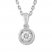 Diamond Necklace 1/4 ct tw Round-cut 10K White Gold