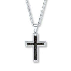 Men's Cross Necklace Stainless Steel