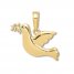 Dove Charm 14K Yellow Gold