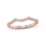 Monique Lhuillier Bliss Diamond Wedding Band 1/5 ct tw Round-cut 18K Rose Gold